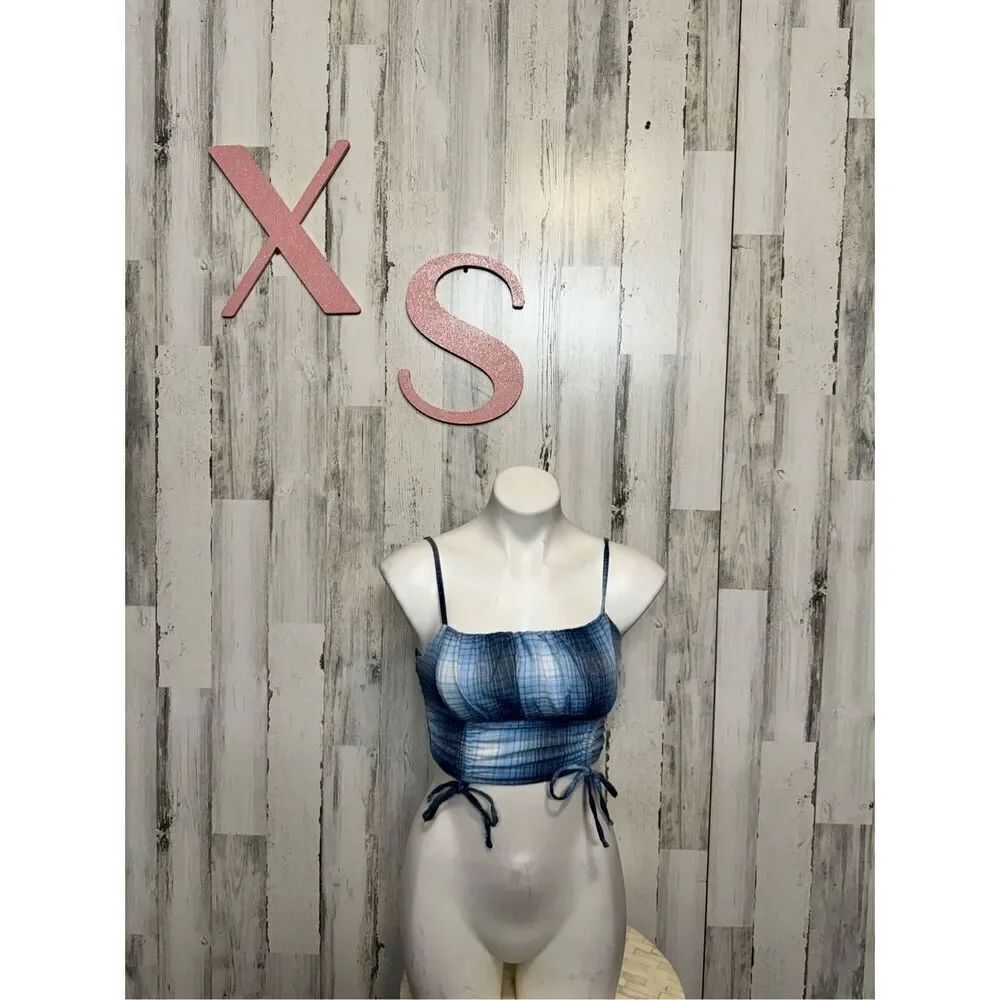 Aeropostal blue crop top size XS